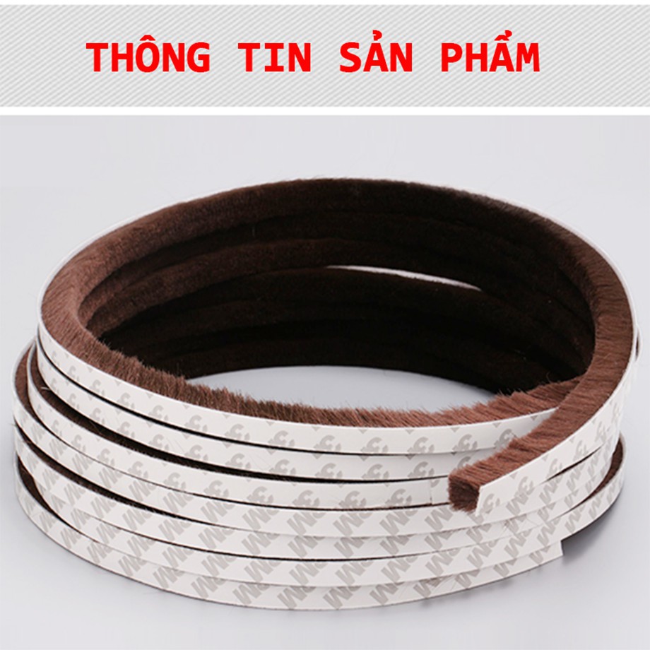 Ron lông dán khung cửa sổ chống bụi bẩn, côn trùng - Phụ Kiện Cửa KAPU