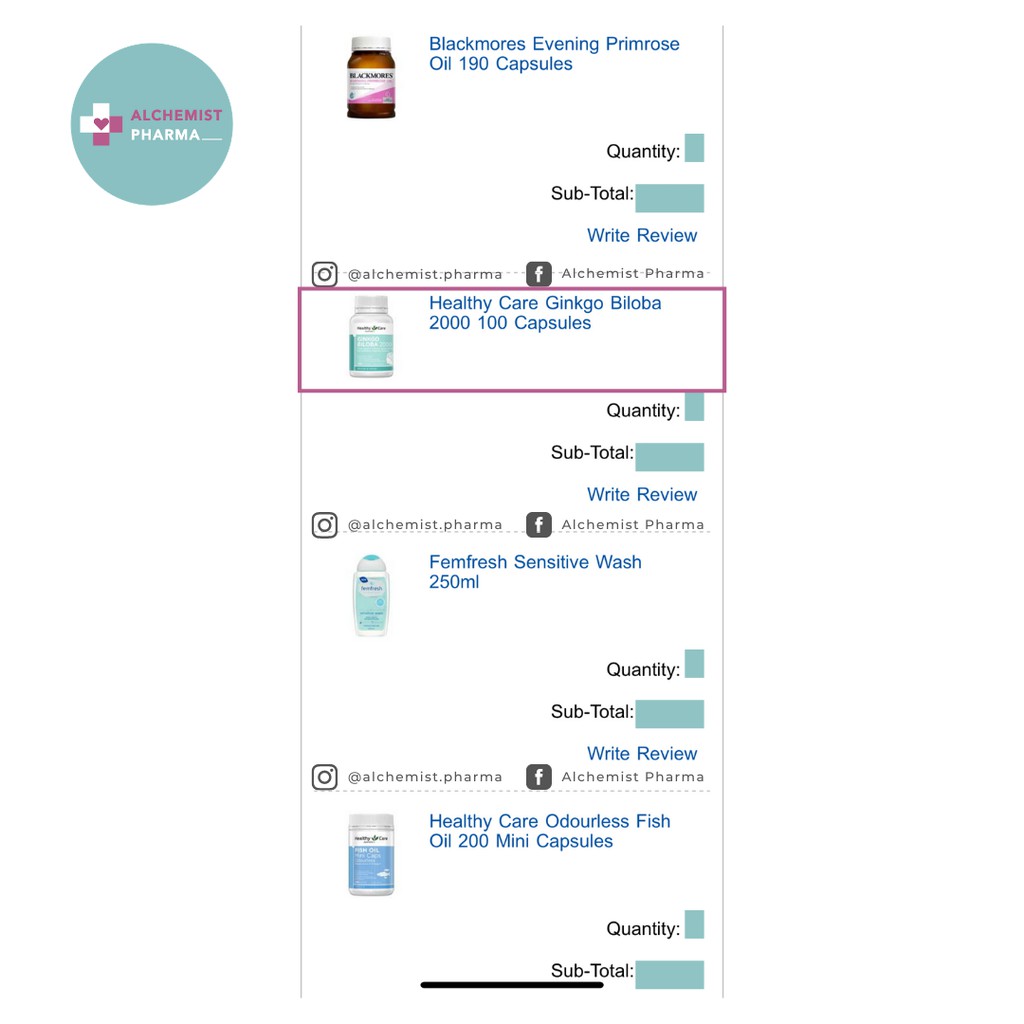 VIÊN UỐNG BỔ NÃO HEALTHY CARE GINKGO BILOBA ÚC 100 VIÊN | Thế Giới Skin Care