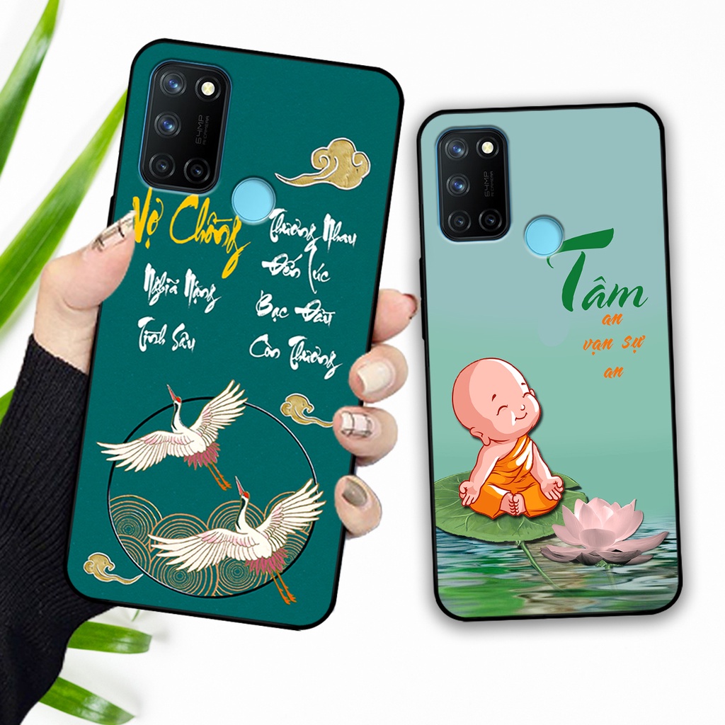 Ốp lưng Realme C17 - Realme 7i in hình phong cách chữ thư pháp cha mẹ, tài lộc