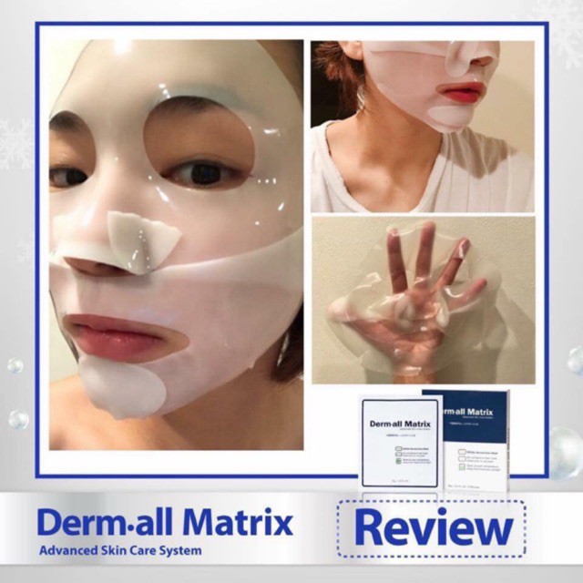 Mặt Nạ Dưỡng Da Derm All Matrix, dưỡng trắng, căng mịn da Hàn Quốc - bán lẻ 1 miếng - MnB Store