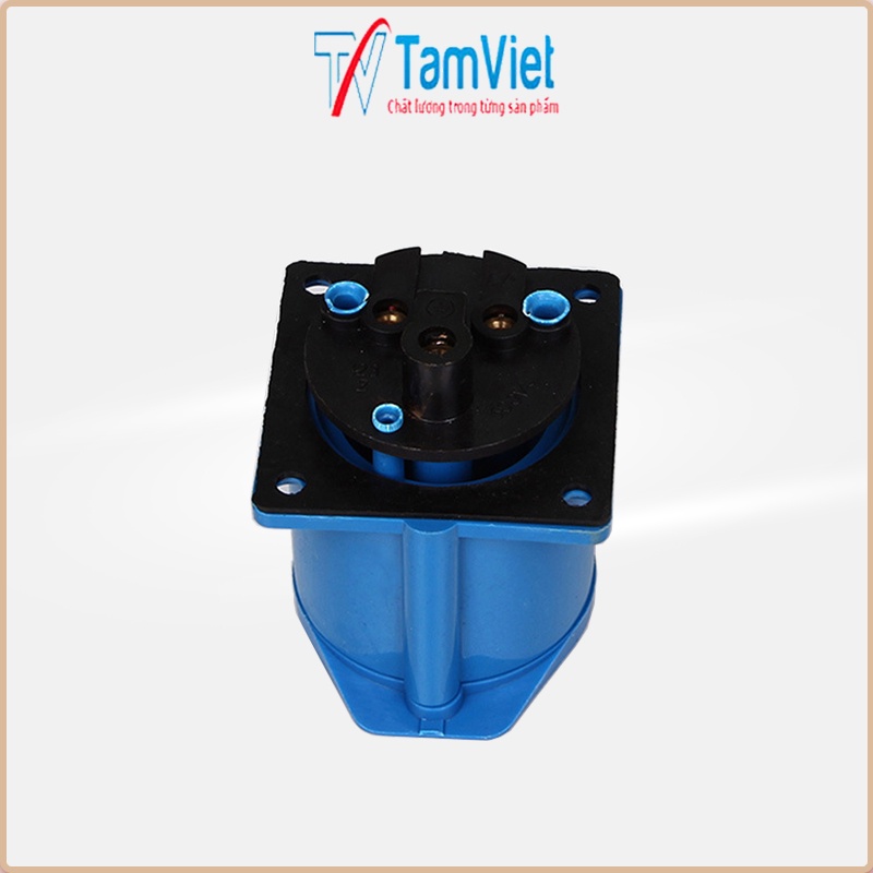 Ổ cắm điện công nghiệp 1 pha, ổ cắm điện gắn âm 16A, 32A 3 chấu 220V