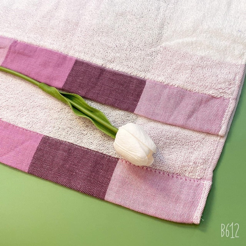 Khăn gội đầu cotton Organic 35x75cm (+-5cm) xuất Nhật