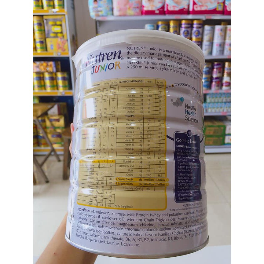 SỮA BỘT NUTREN JUNIOR LON 800G