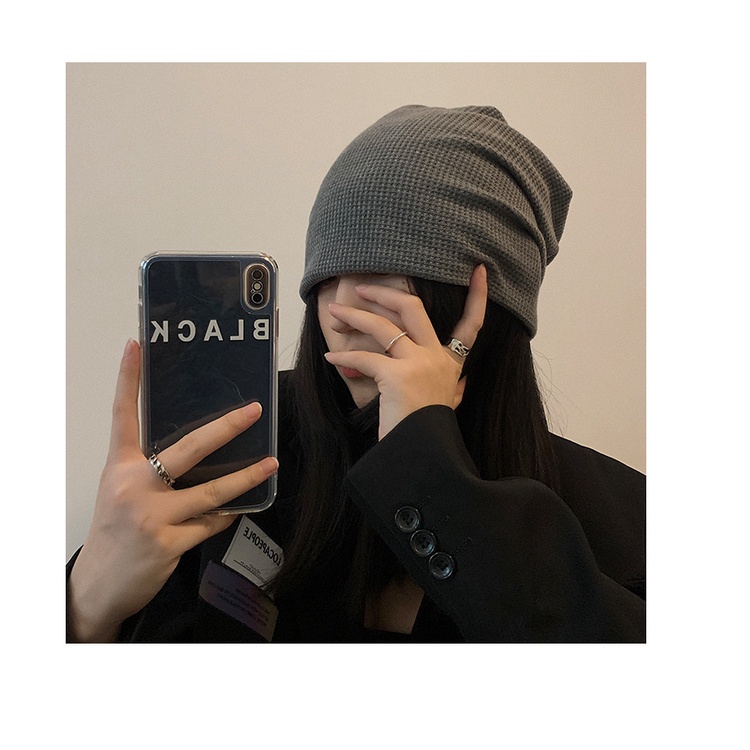 Mũ Len Màu Trơn Phong Cách Thời Trang Nhật Bản Dành Cho Nữ