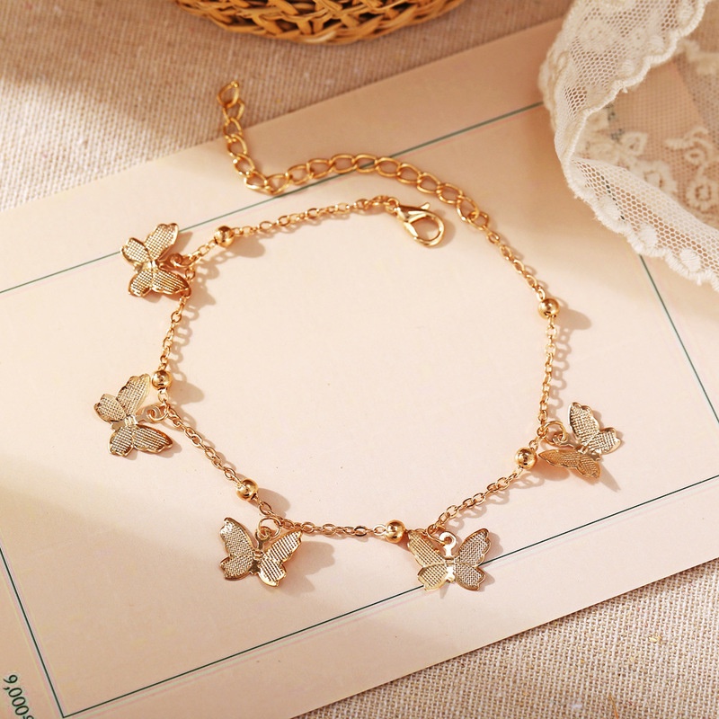 Lắc Chân Hình Bướm Thời Trang Boho Cho Nữ