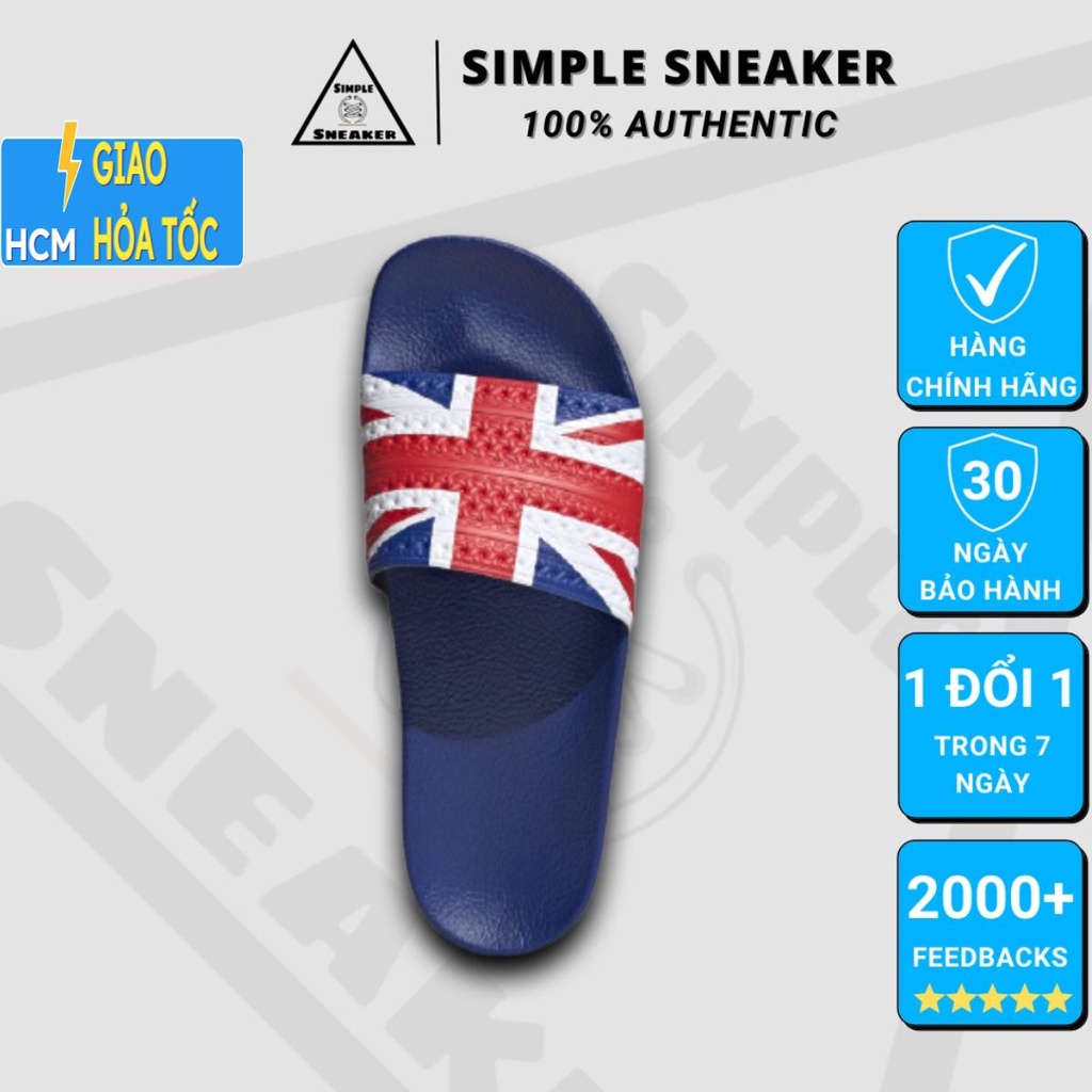 Dép Adidas Italy Cờ Anh CHÍNH HÃNG Adidas Adilette Slide England [G55377] Dép Quai Ngang Chống Nước - Simple Sneaker