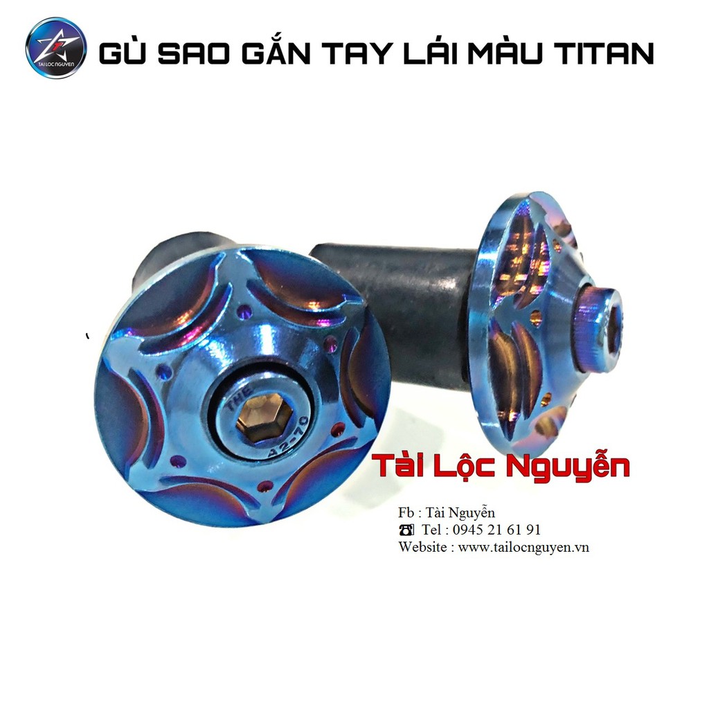 [SALE] GÙ SAO XOÁY MÀU TITAN GẮN GÙ TAY LÁI