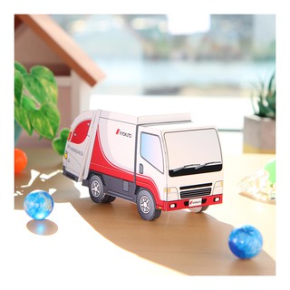 Mô hình giấy Xe tải chở rác