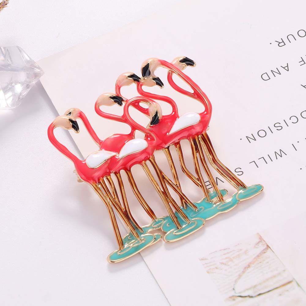 MOCHO Trâm Cài Áo Hình Chim Hồng Hạc Bằng Hợp Kim Tráng Men Thanh Lịch Thời Trang