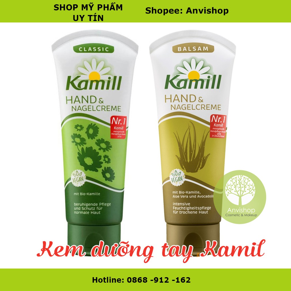 Kem dưỡng da tay Kamill - Kem tay Kamill Hand&nagel 100ml ANVISHOP