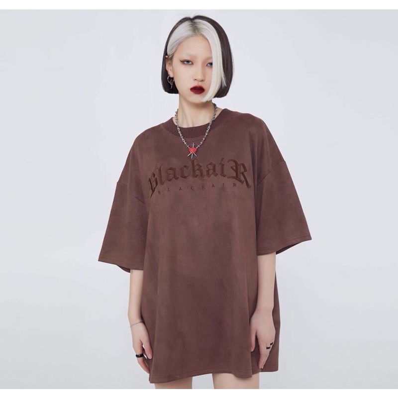 Áo phông Blackair da lộn mẫu mới chính hãng form rộng unisex nam nữ