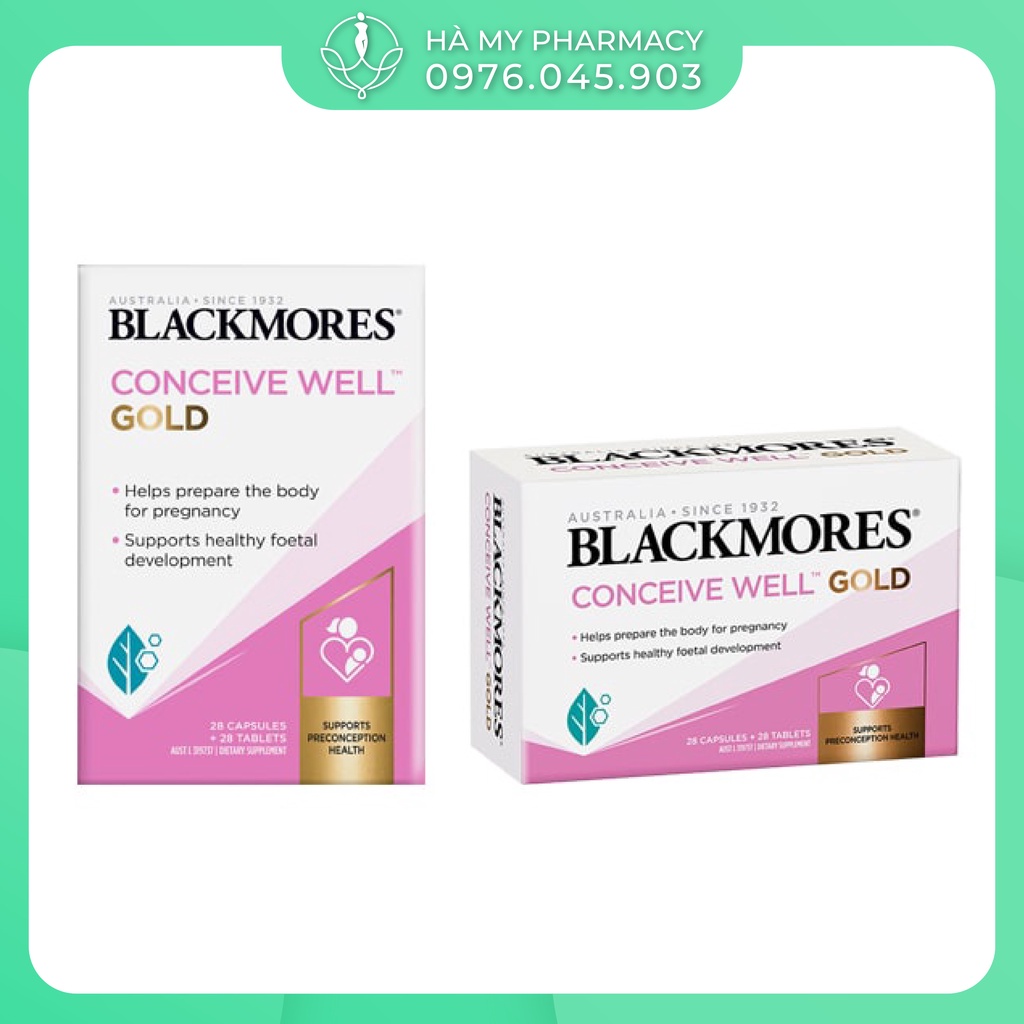 [Tem Chemist] Viên uống tăng khả năng thụ thai Blackmores Conceive Well Gold
