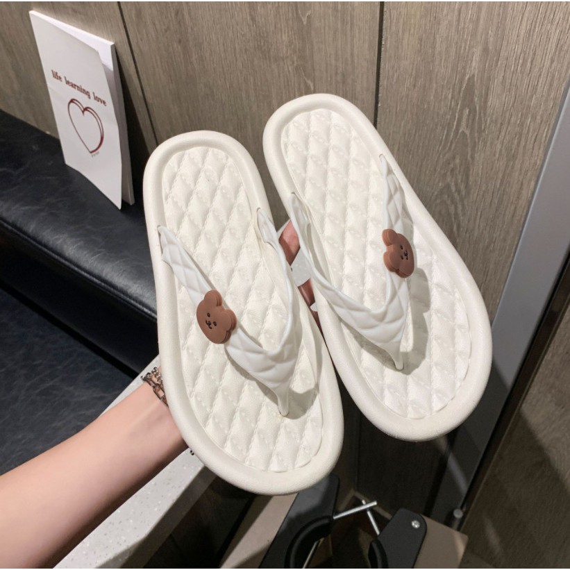 JY209 - Dép xỏ ngón gấu mềm đáng yêu