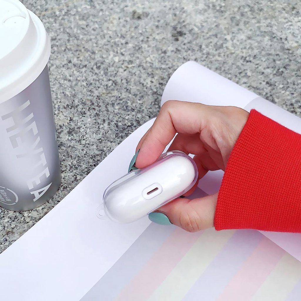Vỏ Bảo Vệ Hộp Đựng Tai Nghe AirPods 1 2 3 pro 3 2021 gen3 pro 2 2022 Bằng PC Trong Suốt In Hình Phi Hành Gia Dễ Thương