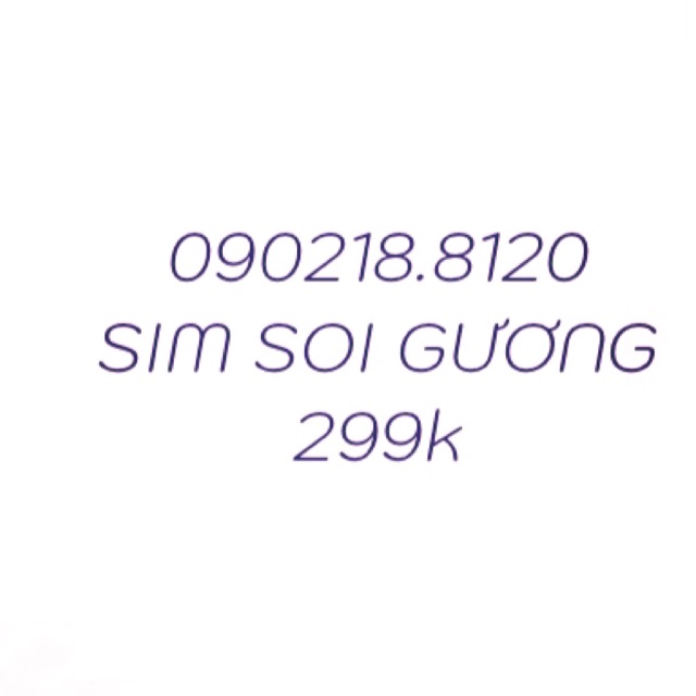 SIM SOI GƯƠNG MOBIFONE