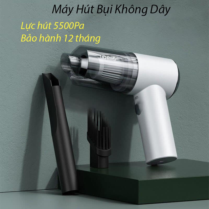 Máy Hút Bụi Cầm Tay Mini Đa Năng Lực Hút Cực Mạnh Sạc Pin Không Dây Dùng Cho Gia Đình, Xe Hơi, Oto, Ô tô Tiện Dụng