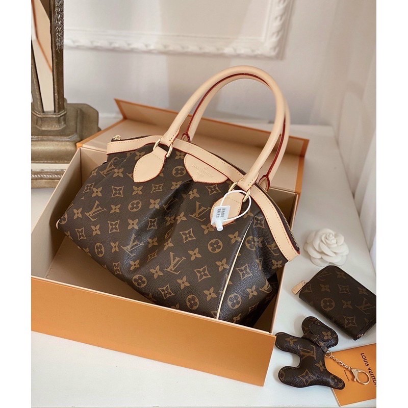 Túi công sở hoa nâu