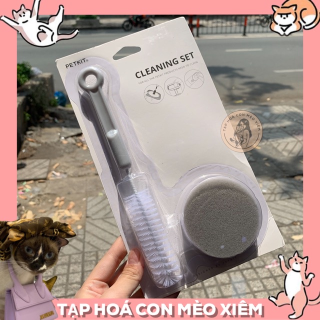 Dụng cụ vệ sinh máy lọc nước Petkit cho chó mèo, bộ rửa súc làm sạch thú cưng Con Mèo Xiêm