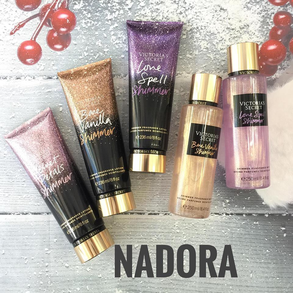 Dưỡng thể toàn thân Victoria’s Secret Shimmer - HOLIDAY (các mùi)