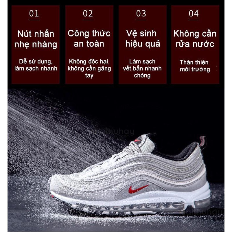 Chai Xịt bọt làm sạch giày Sneaker 300ml