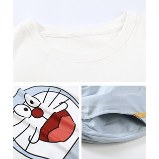 Bộ Đồ Short Nữ Dễ Thương Mùa Hè Doremon Doraemon