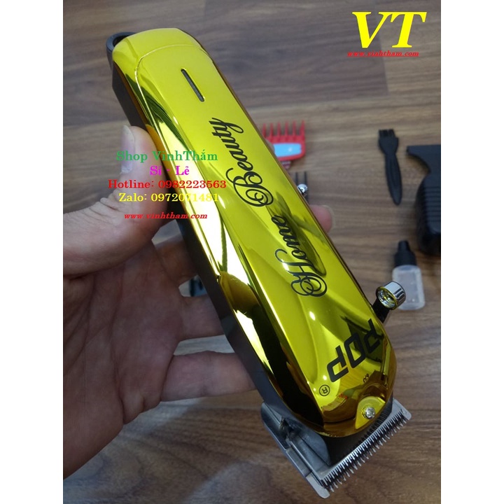 tông cắt tóc Pop P36 Lưỡi Kép - Khuyến Mại Lược + Kẹp Mỏ Vịt