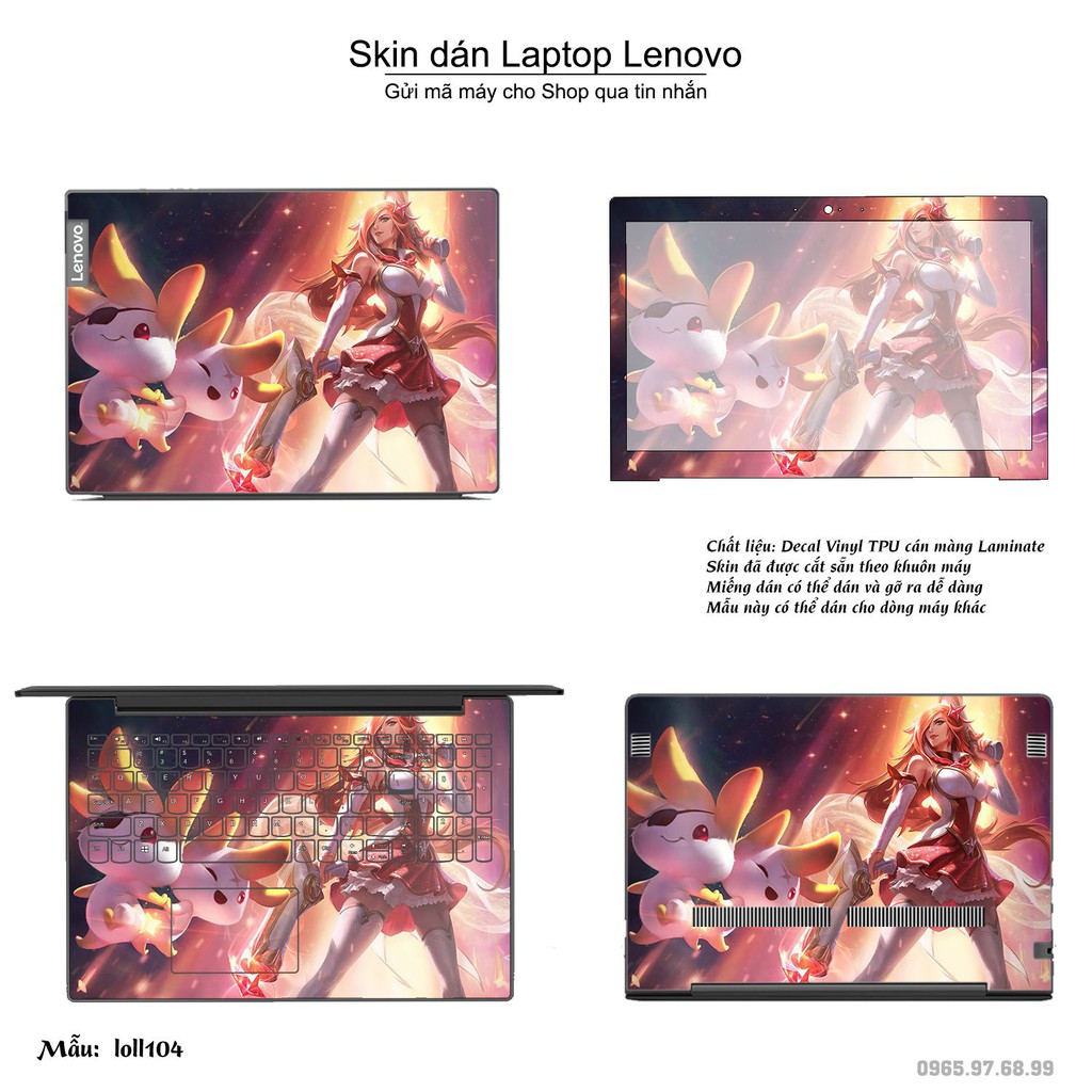 Skin dán Laptop Lenovo in hình Liên Minh Huyền Thoại _nhiều mẫu 15 (inbox mã máy cho Shop)