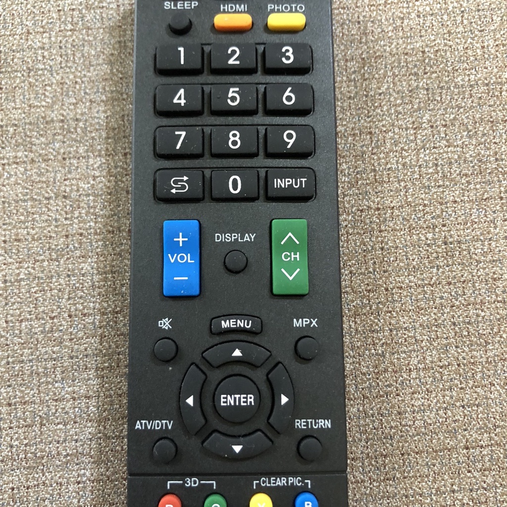Điều khiển tivi SHARP TV RM-L1238 đa năng - Dùng được cho các tivi sharp hiện nay - Tặng kèm pin và bảo hành 3 tháng