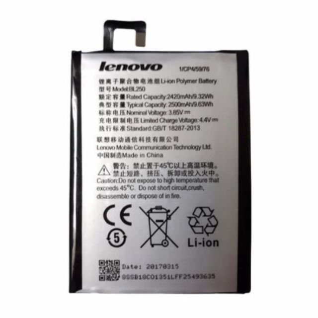 Pin Lenovo Vibe S1 BL250 dung lượng 2500mAh mới 100%