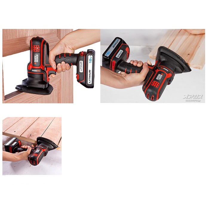 ĐẦU CHÀ NHÁM DÀNH CHO MULTI EVO BLACK+DECKER + KÈM 5 MIẾNG GIẤY NHÁM ESH183-JP