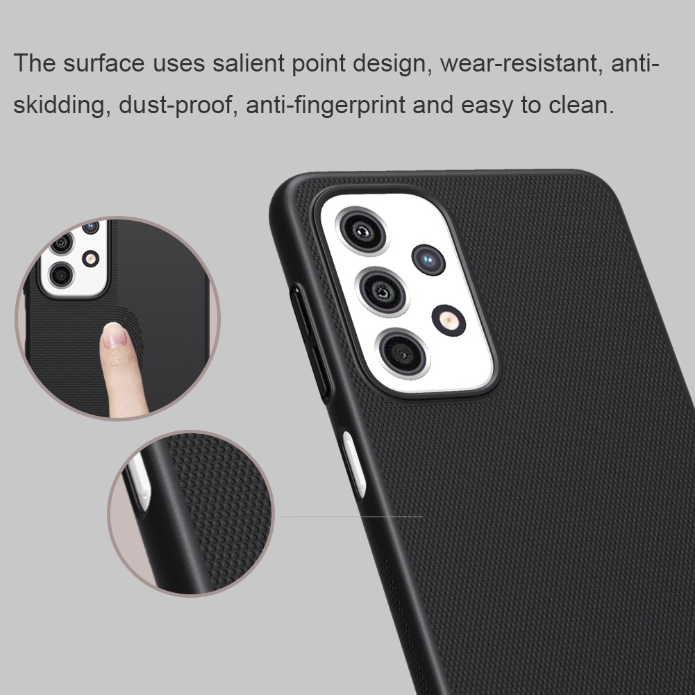 Ốp điện thoại Nillkin bằng PC cứng siêu mỏng nhám chống sốc/ chống bám vân tay cho Samsung Galaxy A33 5G