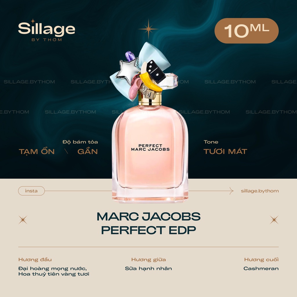 M A R C J A C O B S PERFECT EDP | Mẫu thử nước hoa nữ