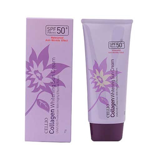 Kem chống nắng Cellio Collagen Whitenning Sun Cream SPF50+