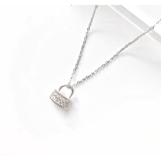 Dây chuyền bạc 925 ti.an accessories cho nữ - dây chuyền tròn xoắn, dây chuyền ổ khóa vc009 vc010