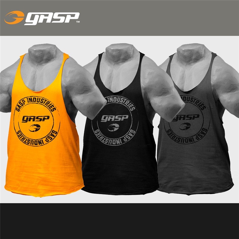 Áo ba lỗ tập gym nam dây nhỏ không viền GASP trẻ trung, năng động