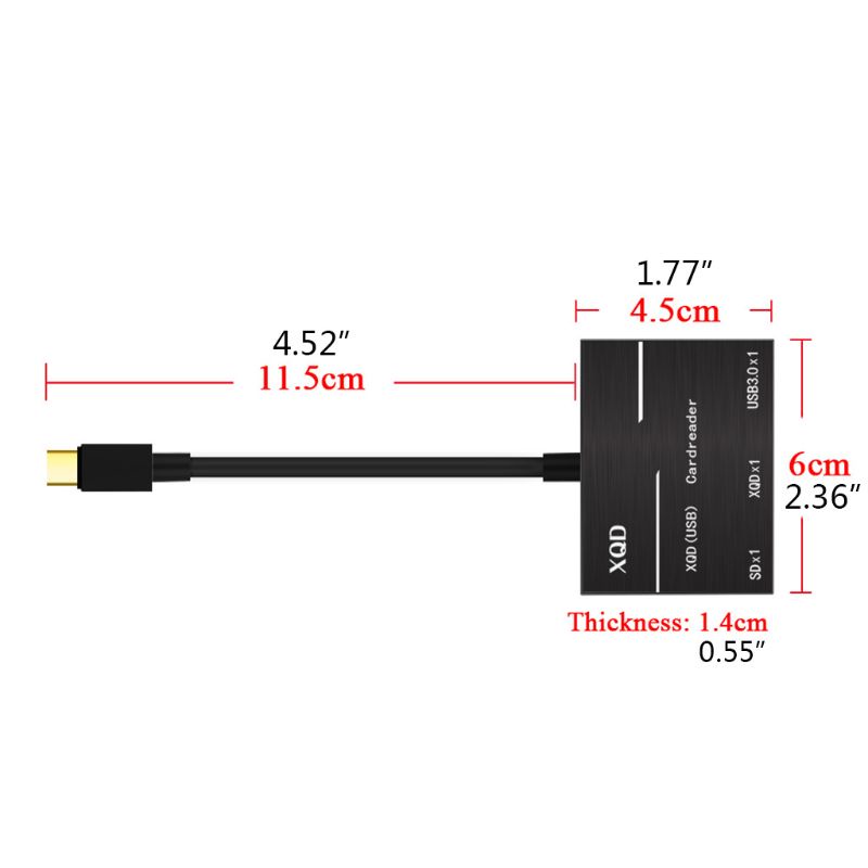 SONY Đầu Đọc Thẻ Nhớ Usb 3.0 Type C Sang Xqd / Sd Cho Máy Tính Lexar Xqd