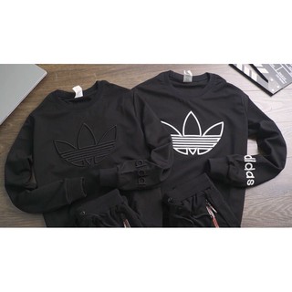 Bộ quần áo thu đông nam thể thao hoạ tiết thêu