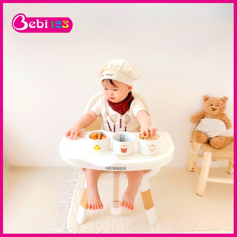 Bát sứ hủ đựng đồ ăn dặm bằng sứ cao cấp có nắp phong cách Hàn Quốc 220ml cho bé
