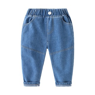 Quần Jean bé trai WELLKIDS quần dài cho bé họa tiết đáng yêu chất bò mềm mại