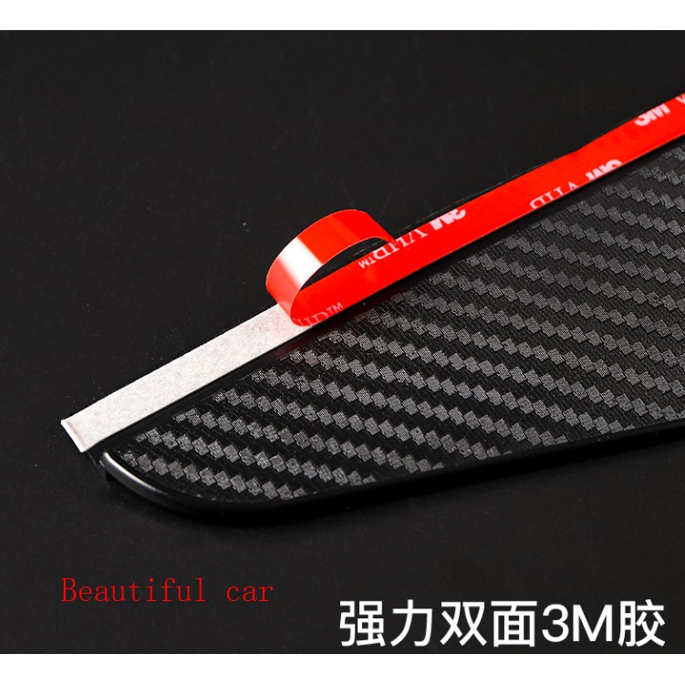 Car rearview mirror rain eyebrow carbon fiber pattern car window rain eyebrow car rearview mirror mirror anti-fog film Reflector film Universal rain shield rain shield Toyota Nissan Honda Mazda Hyundai Ford Regal Foss Lexus