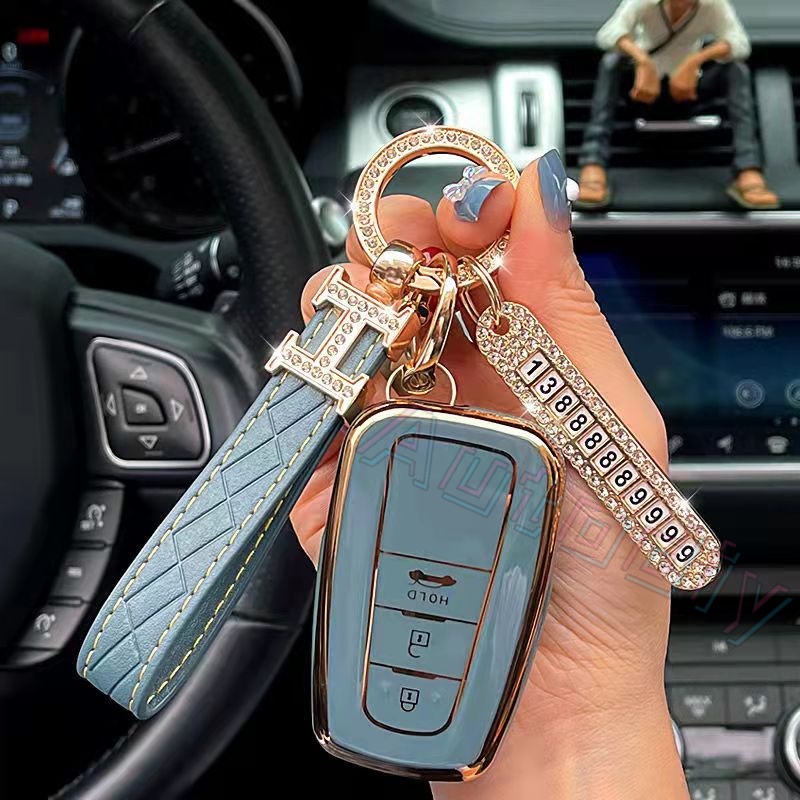 Ốp TPU Bọc Chìa Khóa Xe Hơi Thông Minh Chống Trầy Cho Toyota Corolla Altis Corolla Cross Camry CHR RAV 4