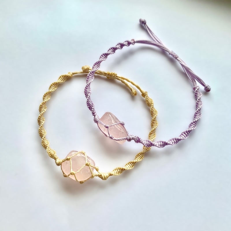 Vòng tay thạch anh hồng Rose Quartz 💗 thu hút tình yêu