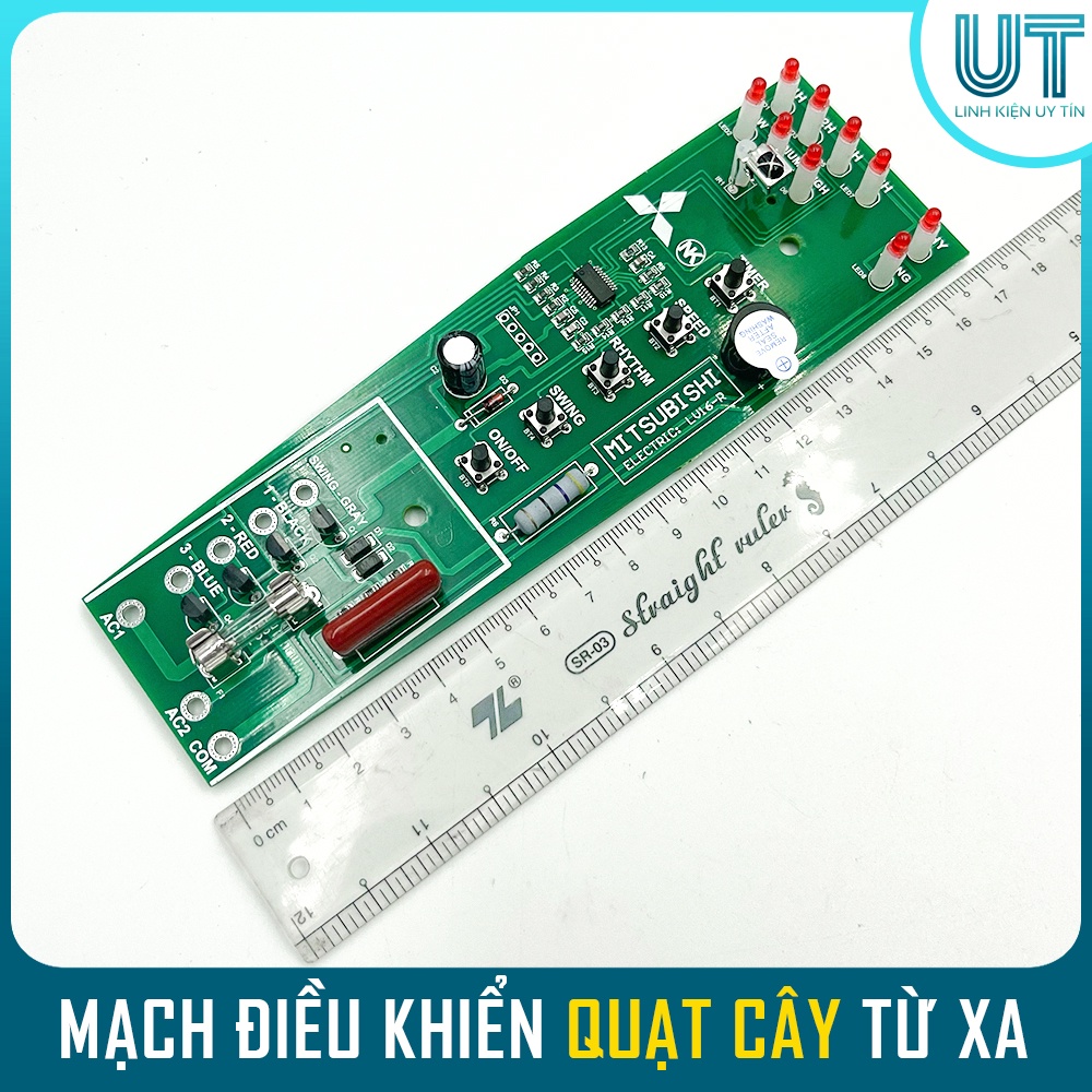 Bộ mạch điều khiển quạt từ xa MITSUBISHI cho quạt cây đứng và quạt treo tường LV16 W16 (Chính Hãng)