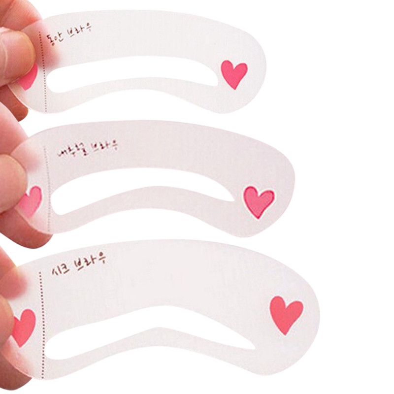 Bộ 3 cái thẻ khuôn hỗ trợ kẻ lông mày