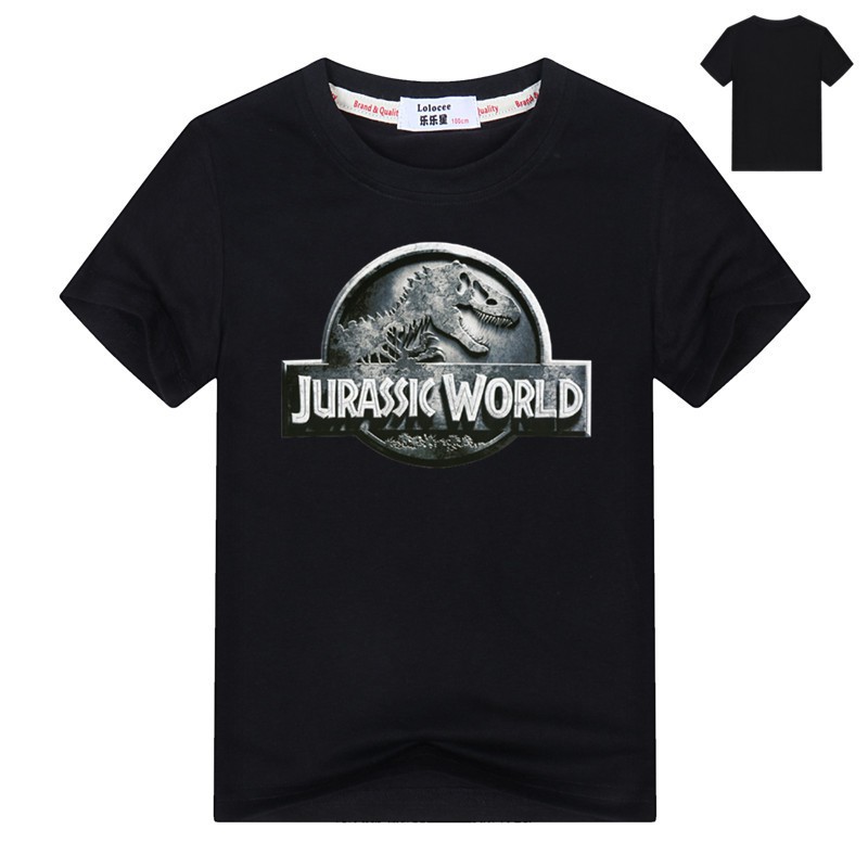 Áo thun-Jurassic World Dinosaur cho bé trai Hoạt hình 3-14yrs Tops