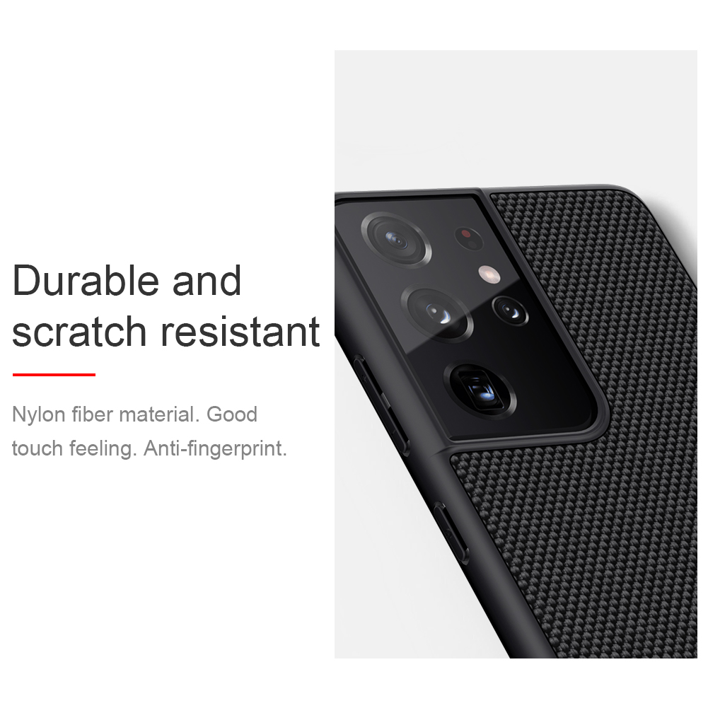 Ốp điện thoại NILLKIN sợi nylon TPU + PC nhẹ siêu mỏng chống trượt dành cho Samsung Galaxy S21/S21 Ultra/S21 Plus 5G