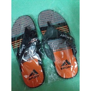 DÉP KẸP PHỐI SỌC SPORT / DÉP DA NÂU/ DÉP KẸP DUWA A30-1