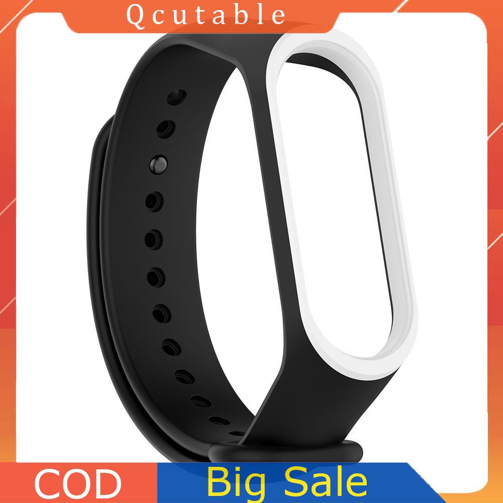 Dây Đeo Thay Thế Chất Liệu Silicon Thiết Kế Nhiều Lỗ Thời Trang Cho Xiaomi Miband 3 4