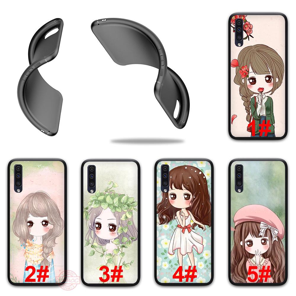 Ốp lưng hoạ tiết hình bé gái cho Samsung Galaxy A70 A60 A50 A40 A30 A20 A10 M40 M30 M20 M10