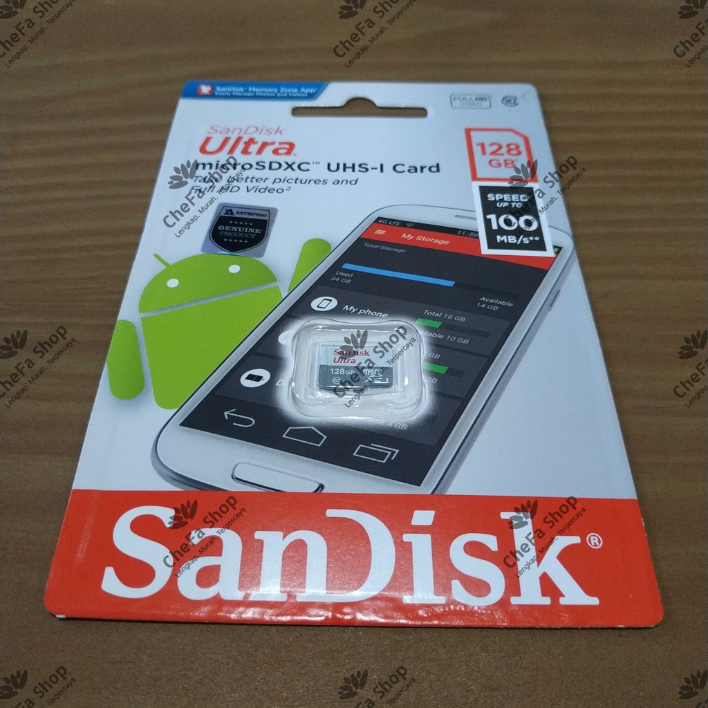 Thẻ Nhớ Sandisk Ultra 128gb Microsd 100mbps Sdhc 128gb 100mbps 100g
